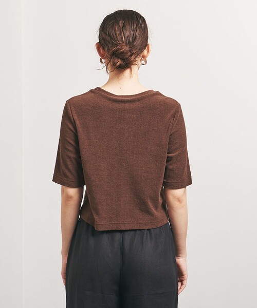 tシャツ 「TO UNITED ARROWS」パイル ショートスリーブ カットソー レディース セール】 ＜TO UNITED ARROWS＞パイル ショートスリーブ