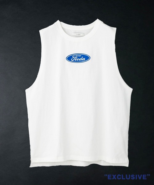 JieDa（ジエダ） tシャツ STUDIOUS別注 NO SLEEVE CAR FONT TEE メンズ
