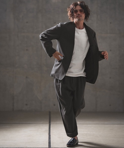カーブシルエット パンツ ブラック 韓国 スラックス  hr9002 GLIMCLAP スラックス mp12535- Cocoon silhouette pants