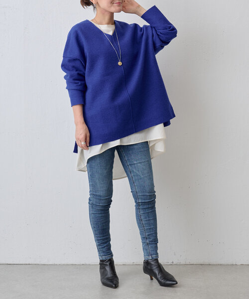 BEARDSLEY tシャツ Tシャツ ウール圧縮プルオーバー レディース