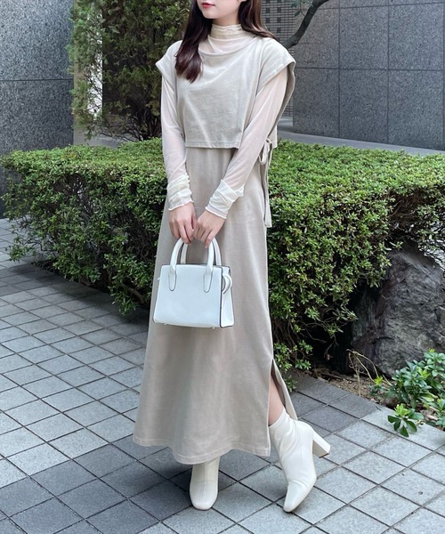 clear ワンピース タンクカットソーワンピース＆ノースリーブトップス