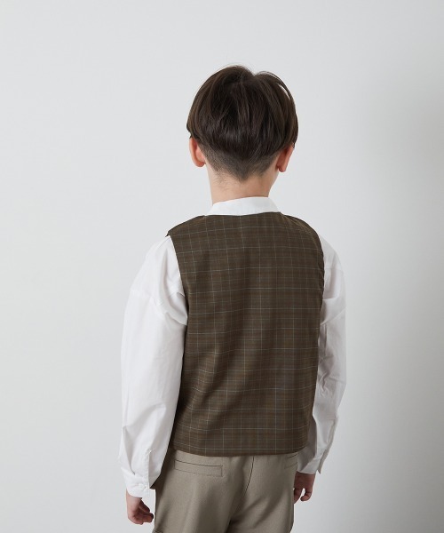 フォーマル 発表会 卒園式 入学式 チェックフォーマルベスト キッズ 子供服 男の子 | riziere | 11