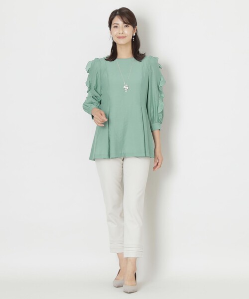 TO BE CHIC（トゥー ビー シック） ブラウス シャツ フリルスリーブ