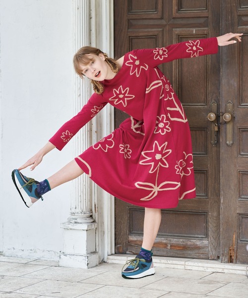 Jocomomola（ホコモモラ） ワンピース Granda flores フラワージャ