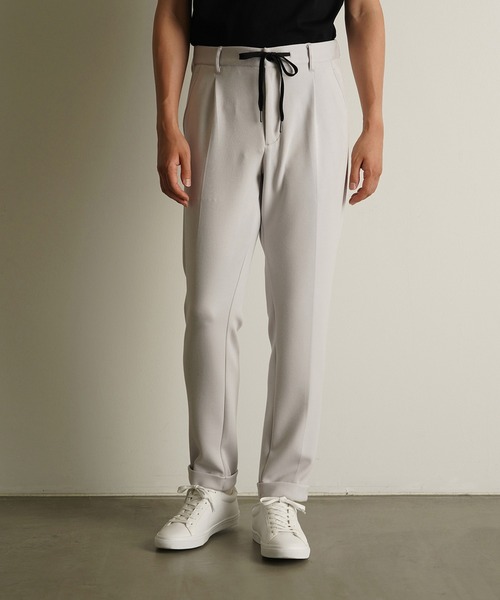 スラックス 「Custom Culture」STRETCH ダンボール ワンタックイージー スラックス メンズ