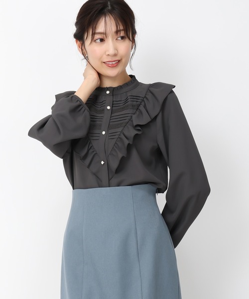 MISCH MASCH（ミッシュマッシュ） ブラウス シャツ ピンタックレース