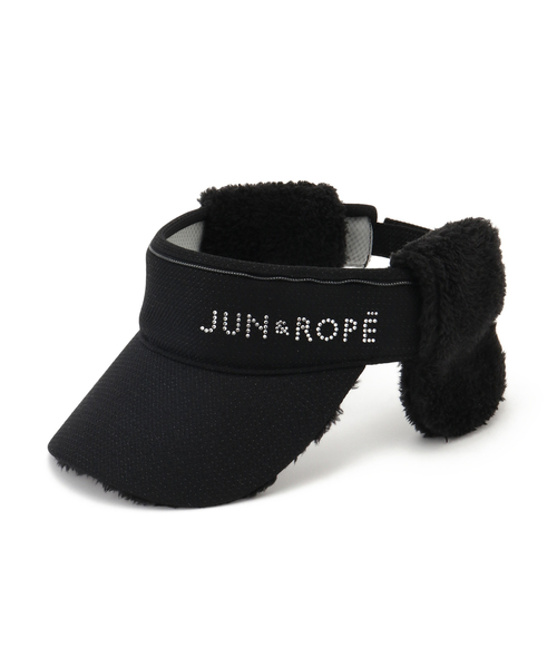 JUN&ROPE' サンバイザー 耳当て取り外し2WAYバイザー レディース