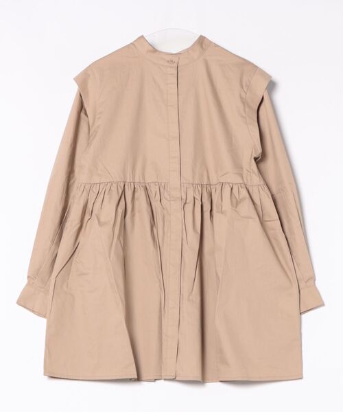 STYLEBLOCK ブラウス シャツ ブロードスタンドカラーチュニック