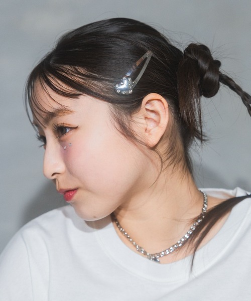 repipi armario（レピピアルマリオ） ヘアピン ハート2Pパッチンピン