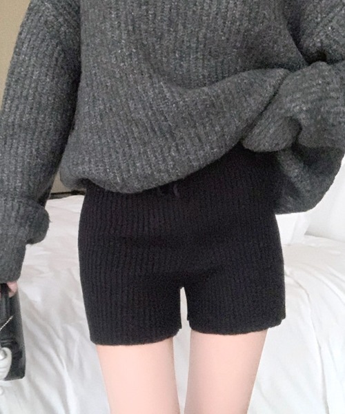 Riff（リフ） パンツ リブニットショートパンツ レディース : ZOZOTOWN