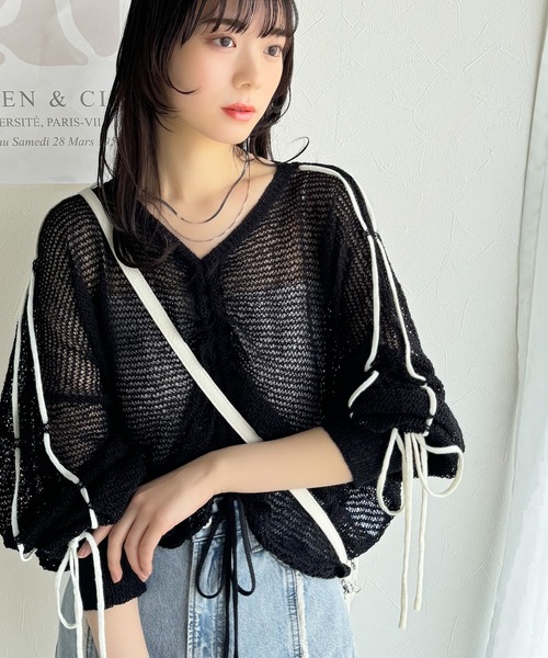 mily bilet ニット セーター 「mily bilet」ルーズな愛らしさで
