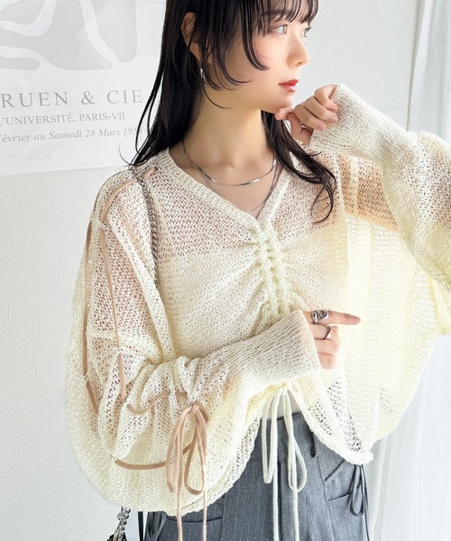 mily bilet ニット セーター 「mily bilet」ルーズな愛らしさで