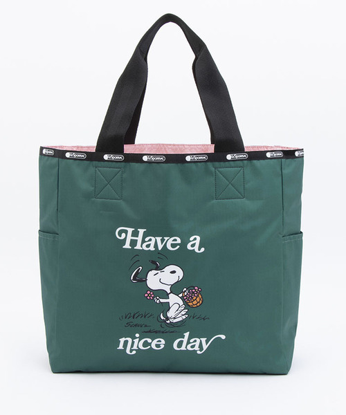 すぐ届く【LESPORTSAC】スヌーピーアンドギャング トート LeSportsac トートバッグ LG REVERSIBLE TOTE スヌーピーアンド