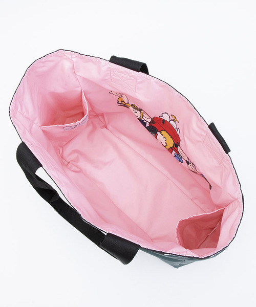 すぐ届く【LESPORTSAC】スヌーピーアンドギャング トート レスポートサック LeSportsac LG REVERSIBLE TOTE （スヌーピー