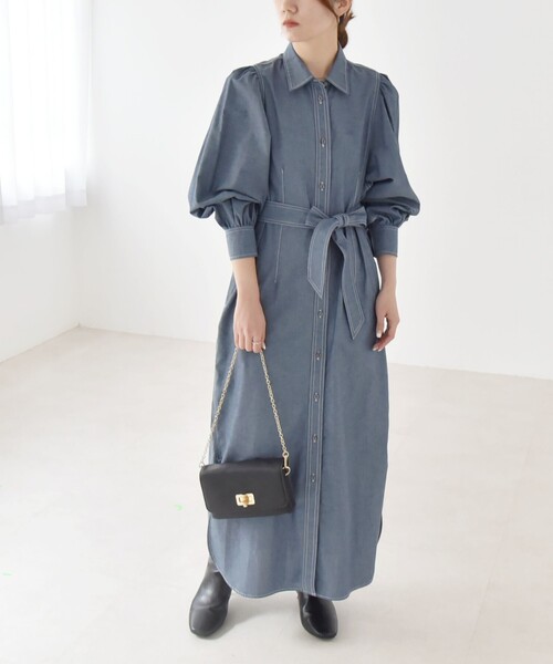 パラスパレス フラワープリントワンピース シャツワンピース 麻100% 7分丈 楽天市場】シャツワンピース 長袖 ひざ下丈 レディース シニア 春夏