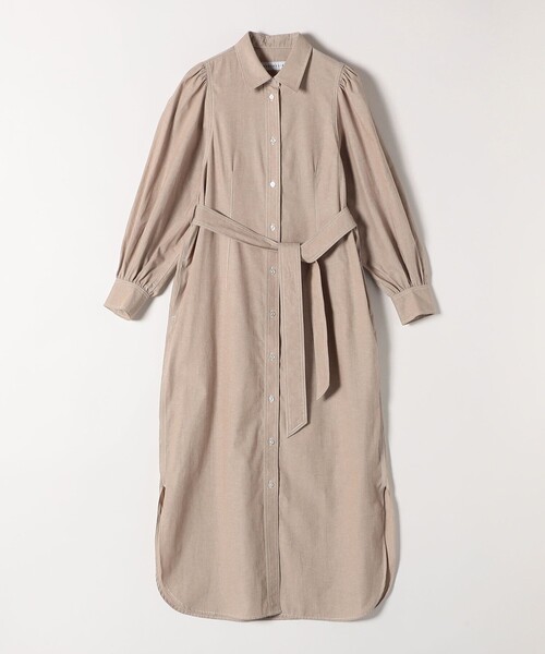 quaranciel シャツワンピース quaranciel:「洗濯機可能」シャンブレー