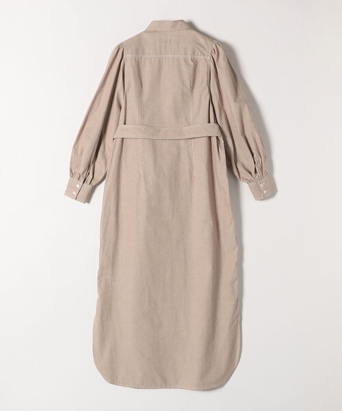 quaranciel シャツワンピース quaranciel:「洗濯機可能」シャンブレー