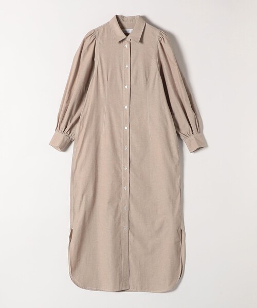 quaranciel シャツワンピース quaranciel:「洗濯機可能」シャンブレー