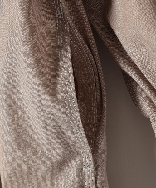 quaranciel シャツワンピース quaranciel:「洗濯機可能」シャンブレー