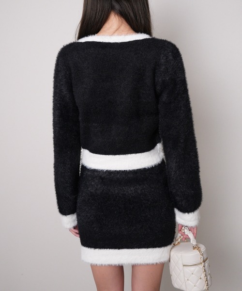 LIP SERVICE（リップサービス） セットアップ ラメフェザーバイカラー