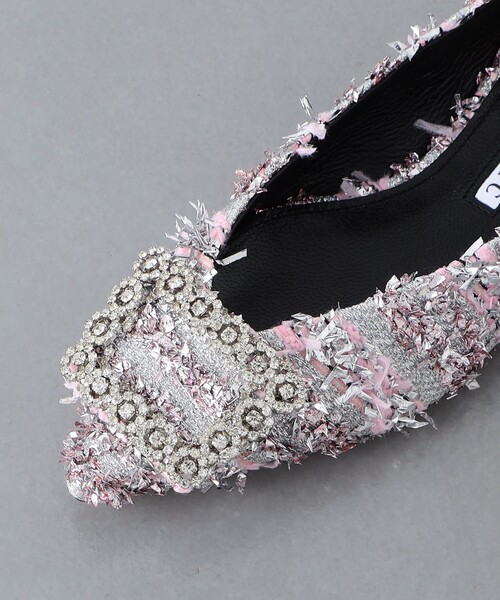 未使用 【別注】 PIPPICHIC ANNA V LACE パンプス 別注】＜PIPPICHIC＞ANNA V リボン パテント パンプス