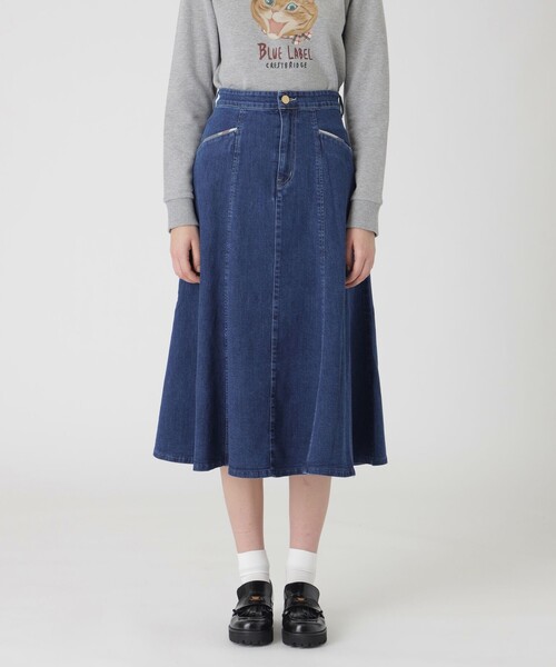 BLUE LABEL CRESTBRIDGE デニムスカート ストレッチデニム