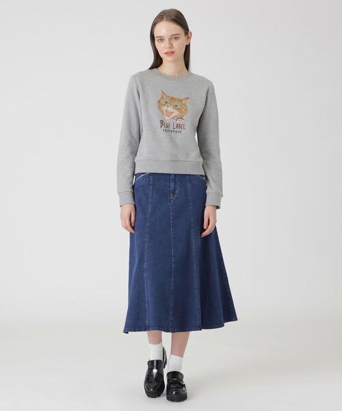 BLUE LABEL CRESTBRIDGE デニムスカート ストレッチデニム