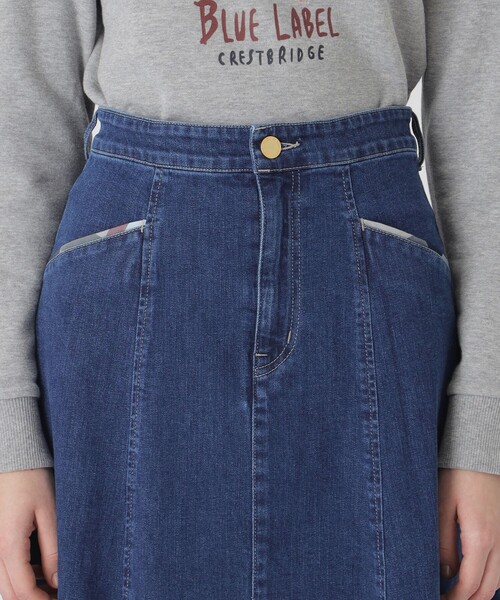 BLUE LABEL CRESTBRIDGE デニムスカート ストレッチデニム