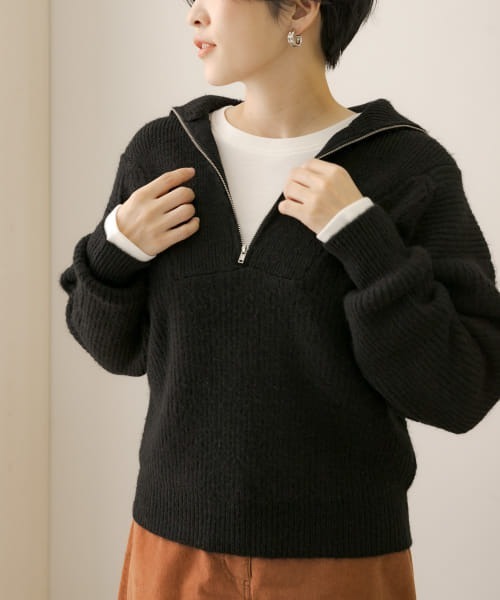 URBAN RESEARCH Sonny Label 長袖ニット FREE ブラック レディース