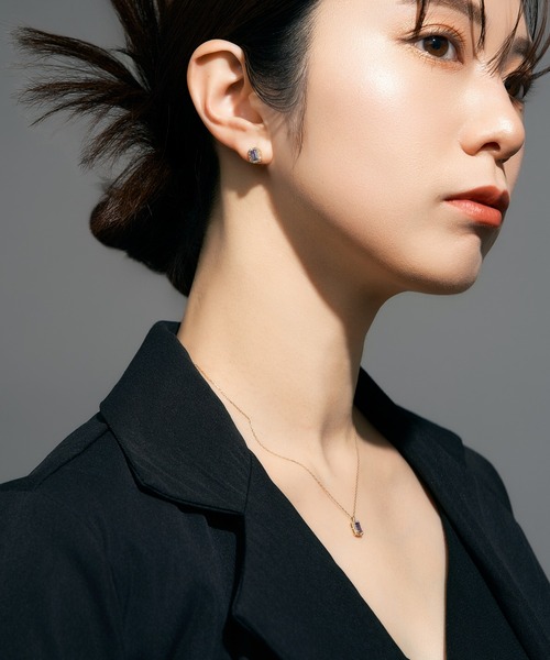 Jewel closet by L&Co. ピアス K18 ダイヤモンド ヘイロー/取り巻き