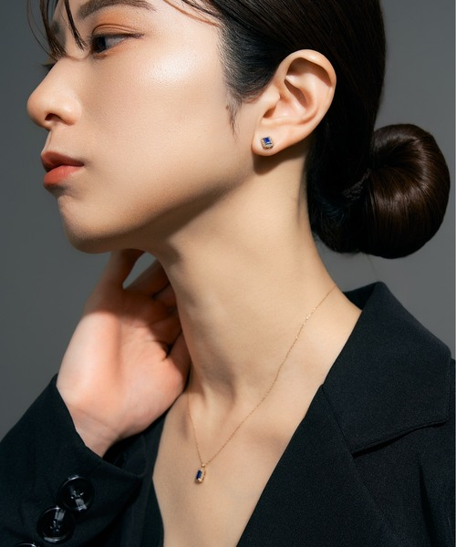 Jewel closet by L&Co. ピアス K18 ダイヤモンド ヘイロー/取り巻き