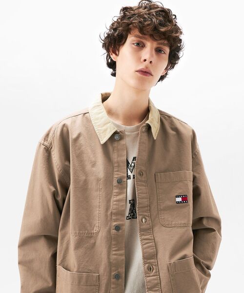 TOMMY JEANS（トミー・ジーンズ） シャツ キャンバスコーデュロイ