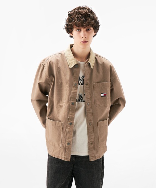 TOMMY JEANS（トミー・ジーンズ） シャツ キャンバスコーデュロイ 