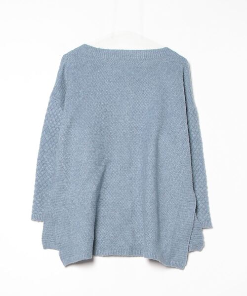 「LAYMEE」 Vネックニット FREE ブルー レディース_画像2