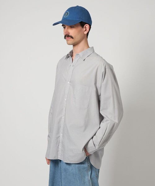 スティーブンアラン ストライプ レギュラーカラー 半袖 シャツ L STEVEN ALAN シャツ 「Steven Alan」 C/L/S ストライプ