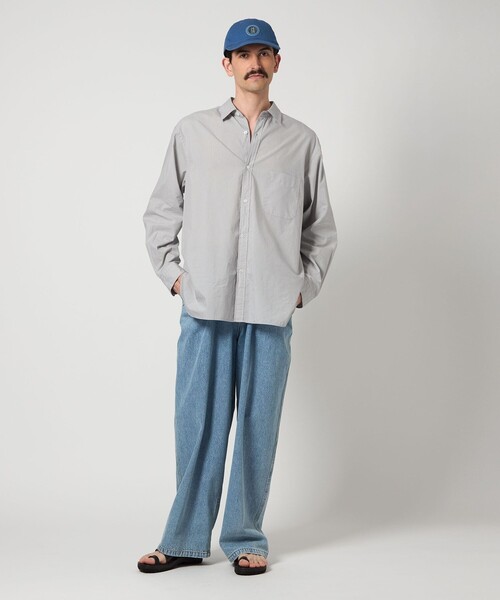 Steven Alan LOOSE FIT レギュラーカラー ストライプシャツ STEVEN ALAN シャツ 「Steven Alan」 C/L/S ストライプ