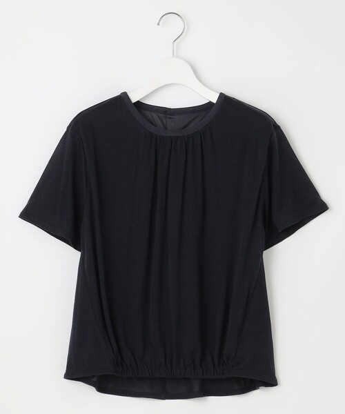 tシャツ 半袖 「洗える」ミラノ風天竺シアー カットソー レディース 