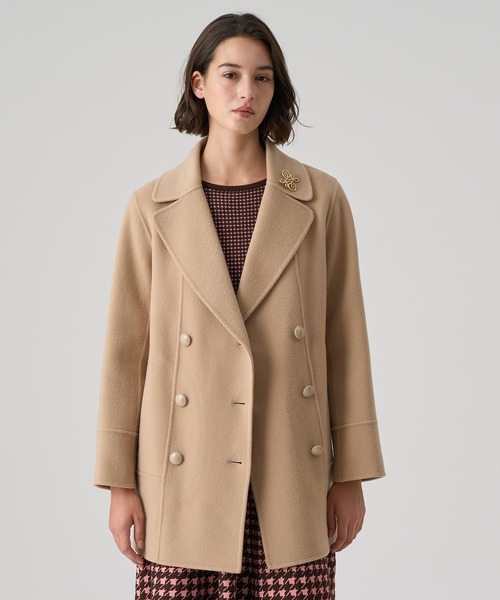 ANAYI（アナイ） ピーコート 38 キャメル レディース : ZOZOTOWN Yahoo