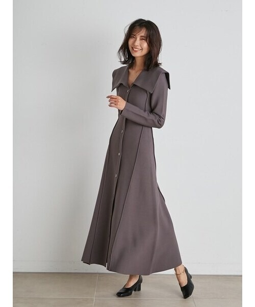 SNIDEL（スナイデル） ニットワンピース FREE グリーン レディース