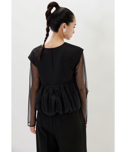 niana（ニアナ） パンツドレス ペプラムチュールセットアップパンツ