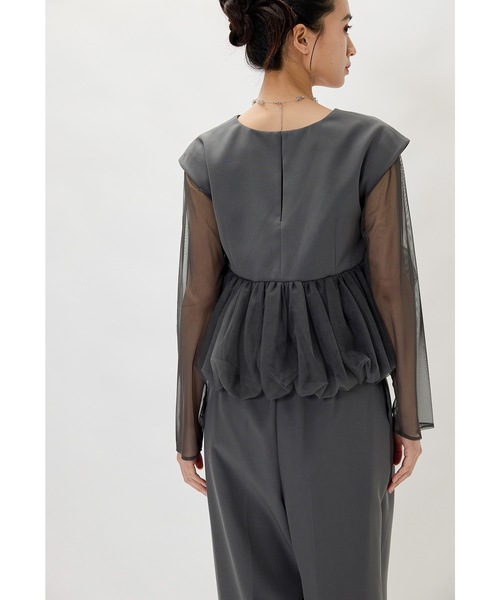 美品✨niana ニアナ　ペプラムセットアップドレス　パンツドレス　オケージョン niana（ニアナ） パンツドレス ペプラムセットアップドレス ワイド