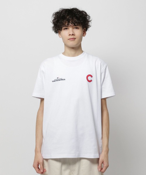 【☆大特価☆】サイズL☆MLB 2025 ニューエラ✕GR8Tシャツ☆カブス 半袖 コットン Tシャツ MLB TOKYO SERIES 2025 シカゴ・カブス