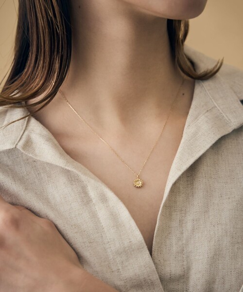 ete bijoux ネックレス 「マーガレット」 K18YG ダイヤモンド