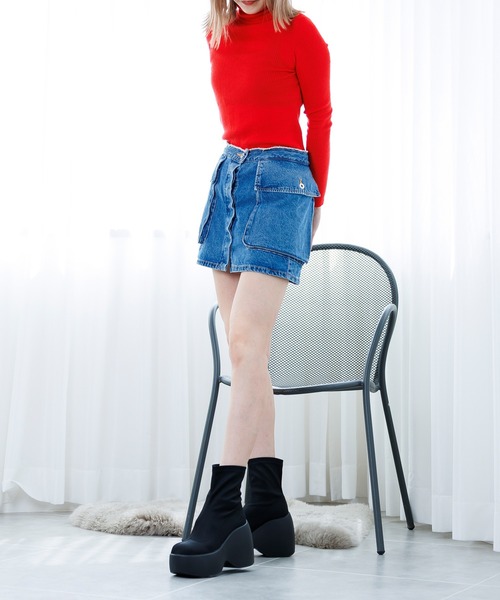 「attagirl」 ショートブーツ M ブラック レディース_画像5