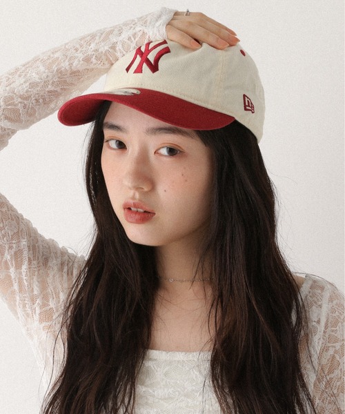 MARY QUANT 9THIRTY ニューエラ　ベージュキャップ ニューエラ キャップ 9THIRTY / LONG VISOR / EASYSNAP 24 チノ