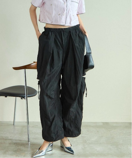メゾンスペシャル　Side Zipper Parachute Pants 38 Side Zipper Parachute Pants/サイドファスナーパラシュート