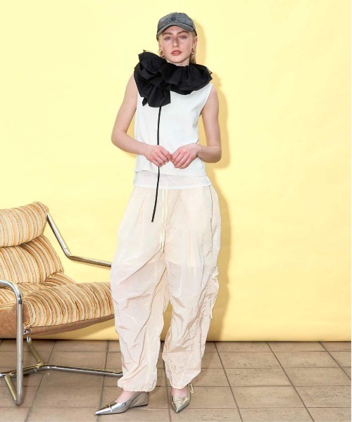 メゾンスペシャル　Side Zipper Parachute Pants 38 Side Zipper Parachute Pants