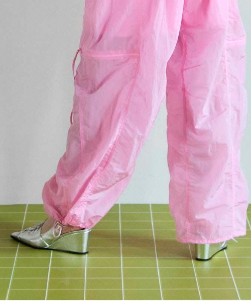 メゾンスペシャル　Side Zipper Parachute Pants 38 Side Zipper Parachute Pants