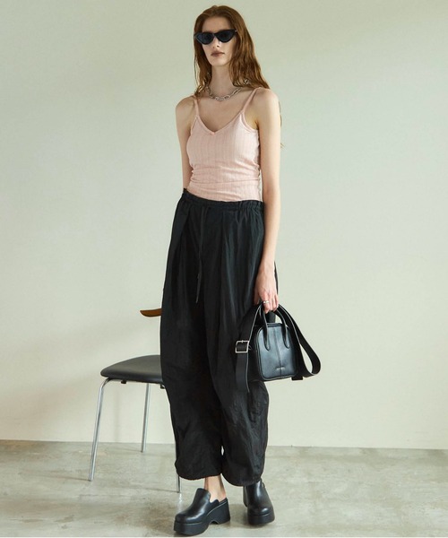 MAISON SPECIAL パンツ Side Zipper Parachute Pants/サイド