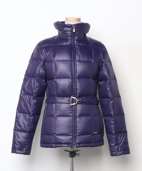 トミーヒルフィガー★撥水★ダウン70%フェザー30%ジャケット【レディース S】 TOMMY HILFIGER（トミー・ヒルフィガー） 中綿ブルゾン S パープル